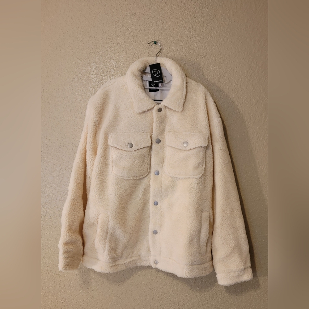 Original Cream Colored Sherpa Jacket